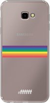 6F hoesje - geschikt voor Samsung Galaxy J4 Plus -  Transparant TPU Case - #LGBT - Horizontal #ffffff
