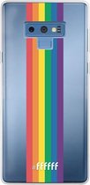 6F hoesje - geschikt voor Samsung Galaxy Note 9 -  Transparant TPU Case - #LGBT - Vertical #ffffff