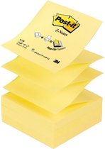 Post-it® Z-Notes , Navullingen, Canary Yellow™, 76 x 76 mm, Individueel Verpakt, 100 Blaadjes/Blok