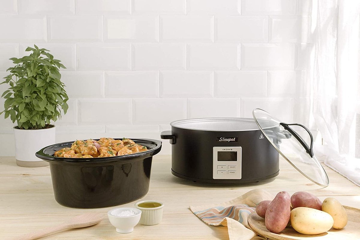IKOHS SLOWPOT Chef elektrische steelpan, 5,5 l, 200 W, inhoud 5,5 l,  keramische pan... | bol.com