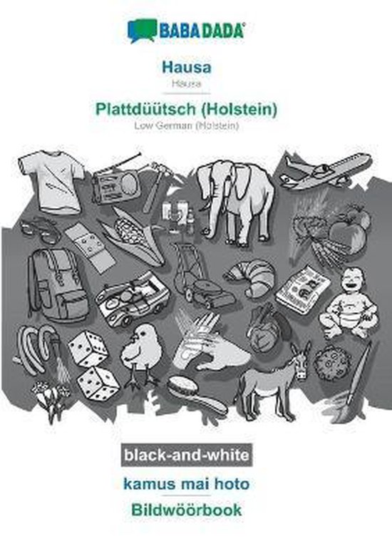 Hausa - Plattdüütsch (Holstein), kamus mai hoto, BW - cover