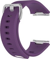 By Qubix - Fitbit Ionic siliconen bandje met gesp (small) - paars
