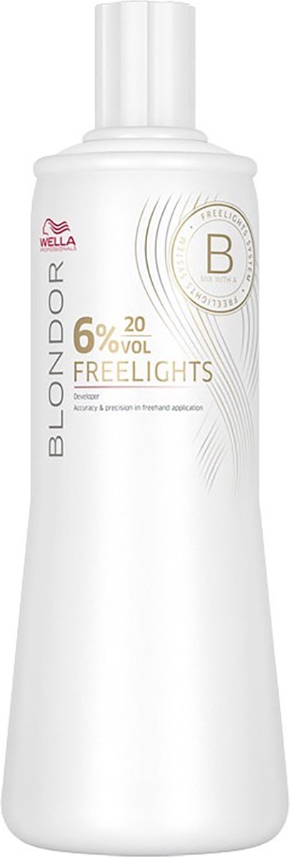 Oxiderende Haarverzorging Blondor Freelights 12% 40 Wella (1000 ml)