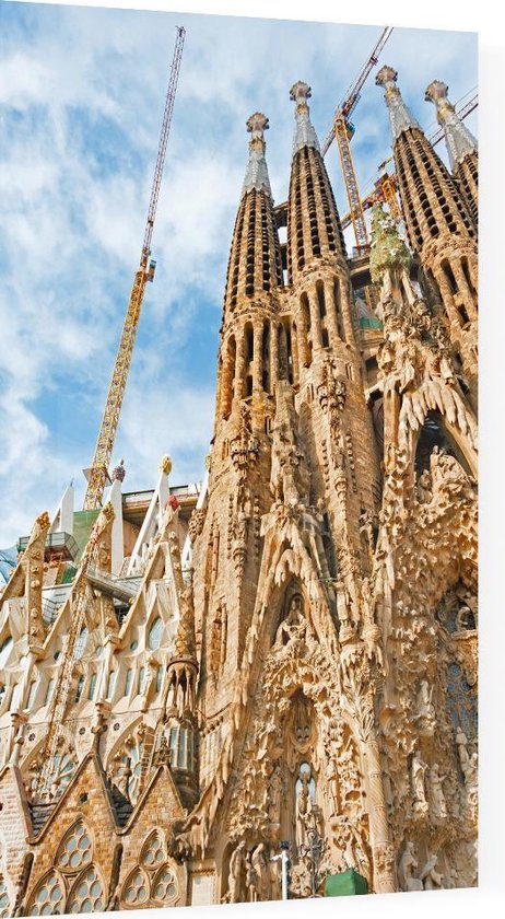 Basilique de Gaudí de la Sagrada Familia à Barcelona - Photo sur Plexiglas  - 60 x 90 cm | bol.com