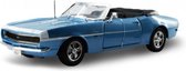 Maisto CHEVROLET CAMARO SS 396 CABRIO 1968 blauw modelauto schaalmodel 1:24