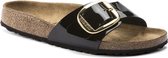Birkenstock Madrid Big Buckle zwart lak regular sandalen dames (1019965)