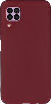 Huawei P40 Lite Hoesje - Mobigear - Color Serie - TPU Backcover - Rood - Hoesje Geschikt Voor Huawei P40 Lite