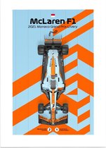 McLaren F1 Monaco Grand Prix 2021 Top Livery - Foto op Posterpapier - 29.7 x 42 cm (A3)