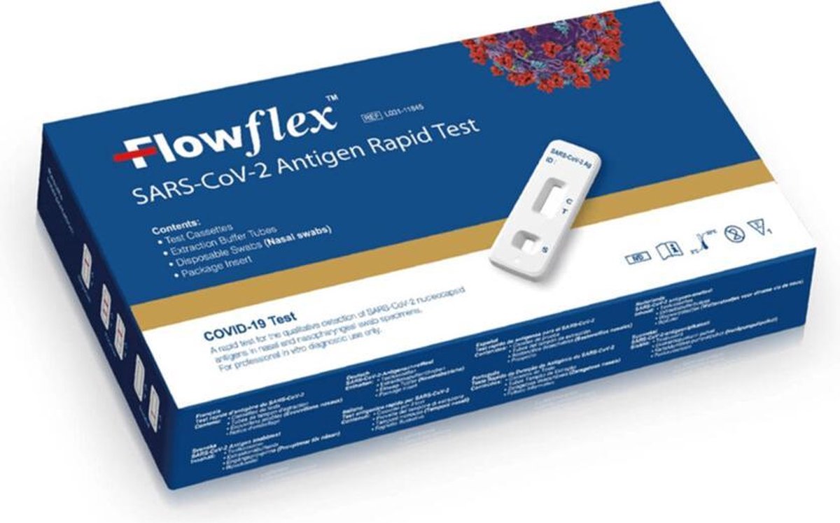 10x Flowflex Corona Snel-zelftest