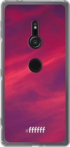 6F hoesje - geschikt voor Sony Xperia XZ2 -  Transparant TPU Case - Red Skyline #ffffff