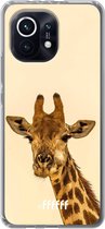 6F hoesje - geschikt voor Xiaomi Mi 11 -  Transparant TPU Case - Giraffe #ffffff