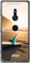 6F hoesje - geschikt voor Sony Xperia XZ2 -  Transparant TPU Case - Sunset Surf #ffffff