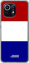 6F hoesje - geschikt voor Xiaomi Mi 11 -  Transparant TPU Case - Nederlandse vlag #ffffff