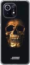 6F hoesje - geschikt voor Xiaomi Mi 11 -  Transparant TPU Case - Gold Skull #ffffff