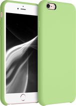 kwmobile telefoonhoesje voor Apple iPhone 6 Plus / 6S Plus - Hoesje met siliconen coating - Smartphone case in groene tomaat