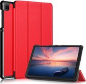 Samsung Galaxy Tab A7 Lite Hoes Tri-Fold Book Case Rood