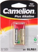 Pile alcaline 9V Camelion - 1 pièce - 500 mAh
