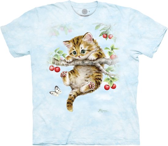 The Mountain KIDS T-shirt Cherry Kitten T-shirt unisexe KIDS Taille M.