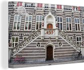 Hôtel de ville d'Alkmaar aux Nederland toile 90x60 cm - Tirage photo sur toile (Décoration murale salon / chambre)