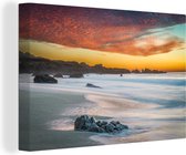 Coucher de soleil sur la plage de Garrapata à Big Sur Amérique Toile 30x20 cm - petit - Tirage photo sur toile (Décoration murale salon / chambre)