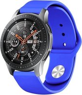 Samsung Galaxy Watch sport band 45mm / 46mm - blauw + glazen screen protector