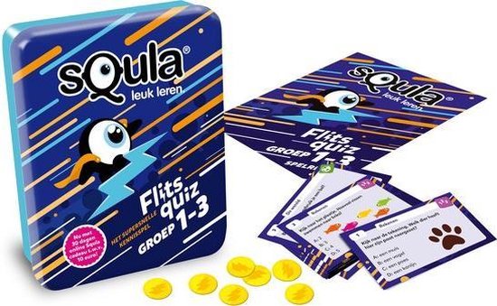 Thumbnail van een extra afbeelding van het spel Squla flitsquiz groep 1 2 3 - Kaartspel