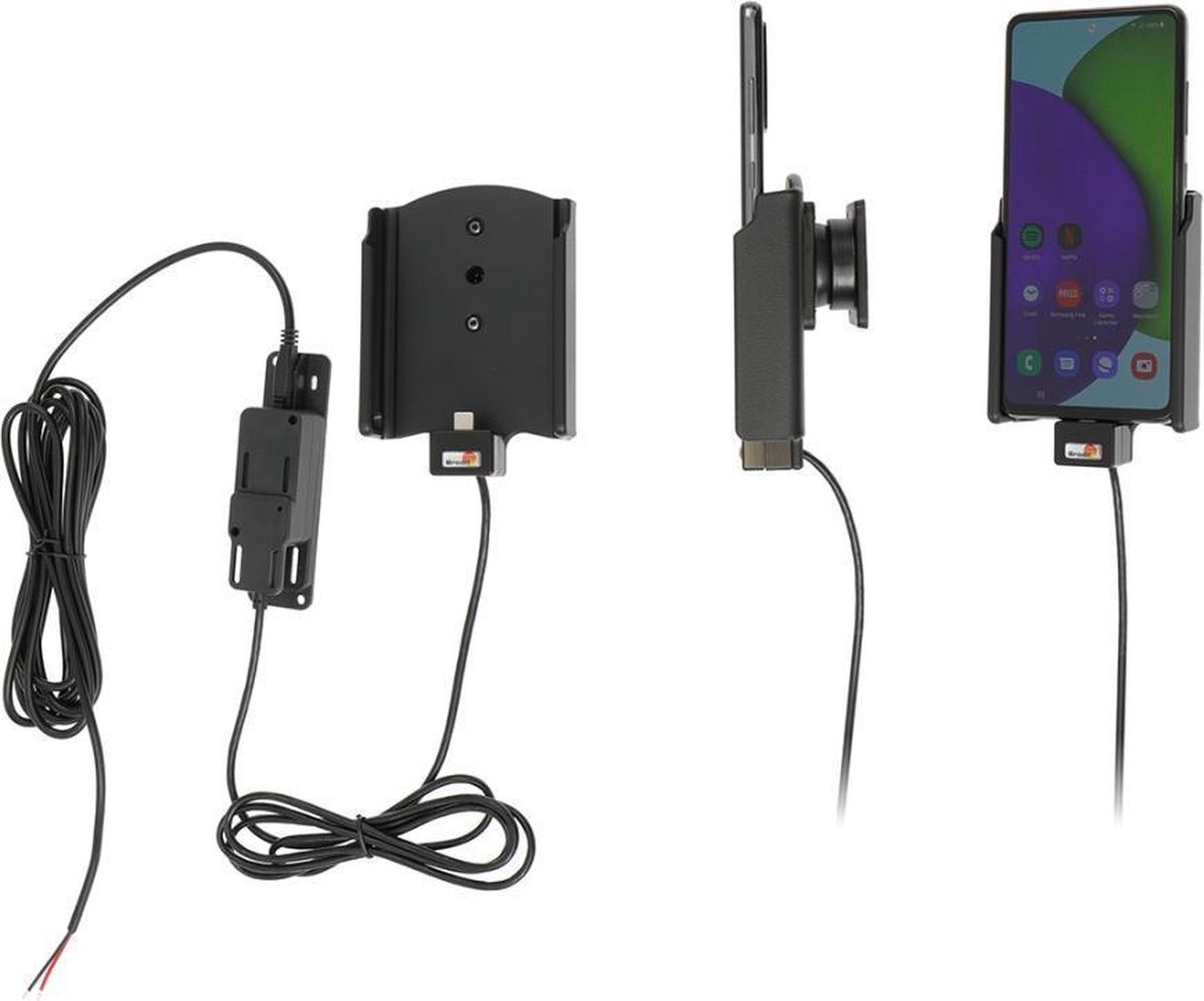 Brodit houder geschikt voor Samsung Galaxy A52 Actieve houder met vaste voeding