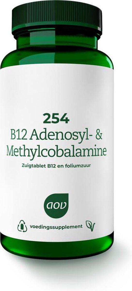AOV 254 B12 Adenosyl- & Methylcobalamine- 120 zuigtabletten - Vitaminen - Voedingssupplement