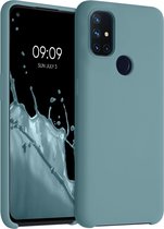 kwmobile telefoonhoesje geschikt voor OnePlus Nord N10 5G - Hoesje met siliconen coating - Smartphone case in Arctische nacht