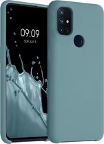 kwmobile telefoonhoesje voor OnePlus Nord N10 5G - Hoesje met siliconen coating - Smartphone case in Arctische nacht