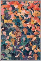 JUNIQE - Poster met kunststof lijst A Shiny Path 3 -13x18 /Grijs &