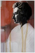 JUNIQE - Poster met kunststof lijst Rosa Luxemburg - schilderij -20x30