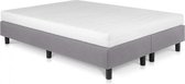 Bed4less Boxspring 160 x 210 cm - Met Matras - Tweepersoons - Grijs