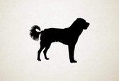 Silhouette hond - Akbash - XS - 23x30cm - Zwart - wanddecoratie
