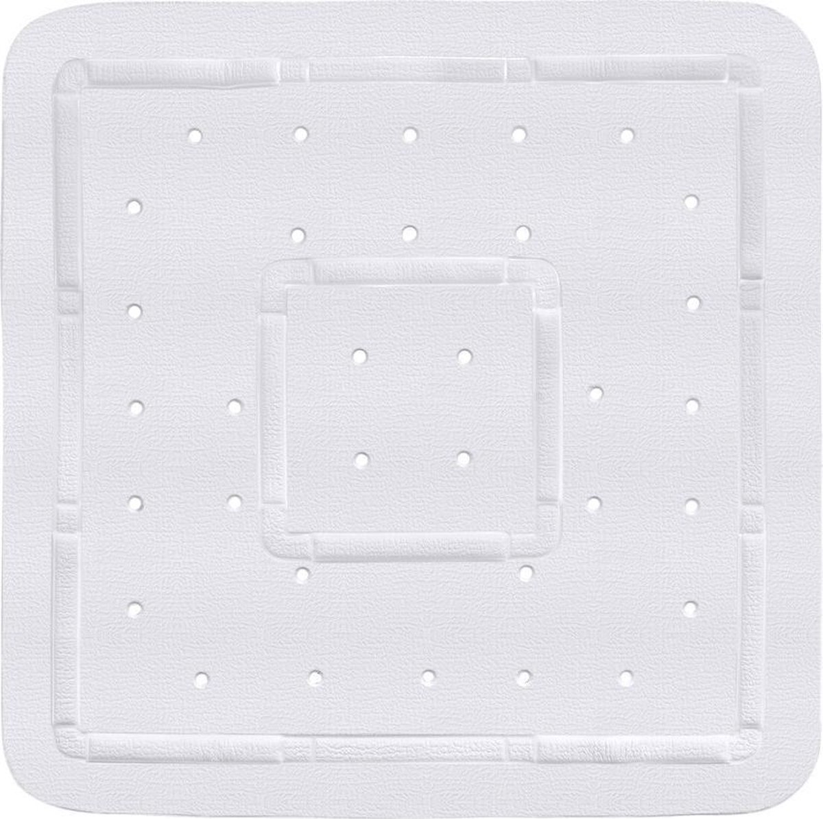 Wenko Douchemat Florida Antislip 55 X 55 Cm Rubber Wit 1 St.