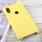 Let op type!! Effen kleur Liquid silicone dropproof beschermende case voor Xiaomi mi mix 2S (geel)