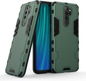 Voor Xiaomi Redmi Note 8 Pro Steel Bear Simple Style Shockproof PC + TPU Case (Groen)