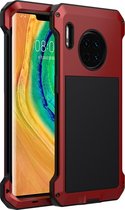 Voor Huawei Mate 30 Pro schokbestendig waterdicht siliconen + metalen beschermhoes (rood)