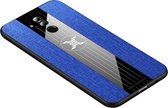 Voor Huawei Mate 20 Lite / Maimang 7 XINLI stiksels Textue schokbestendig TPU beschermhoes (blauw)