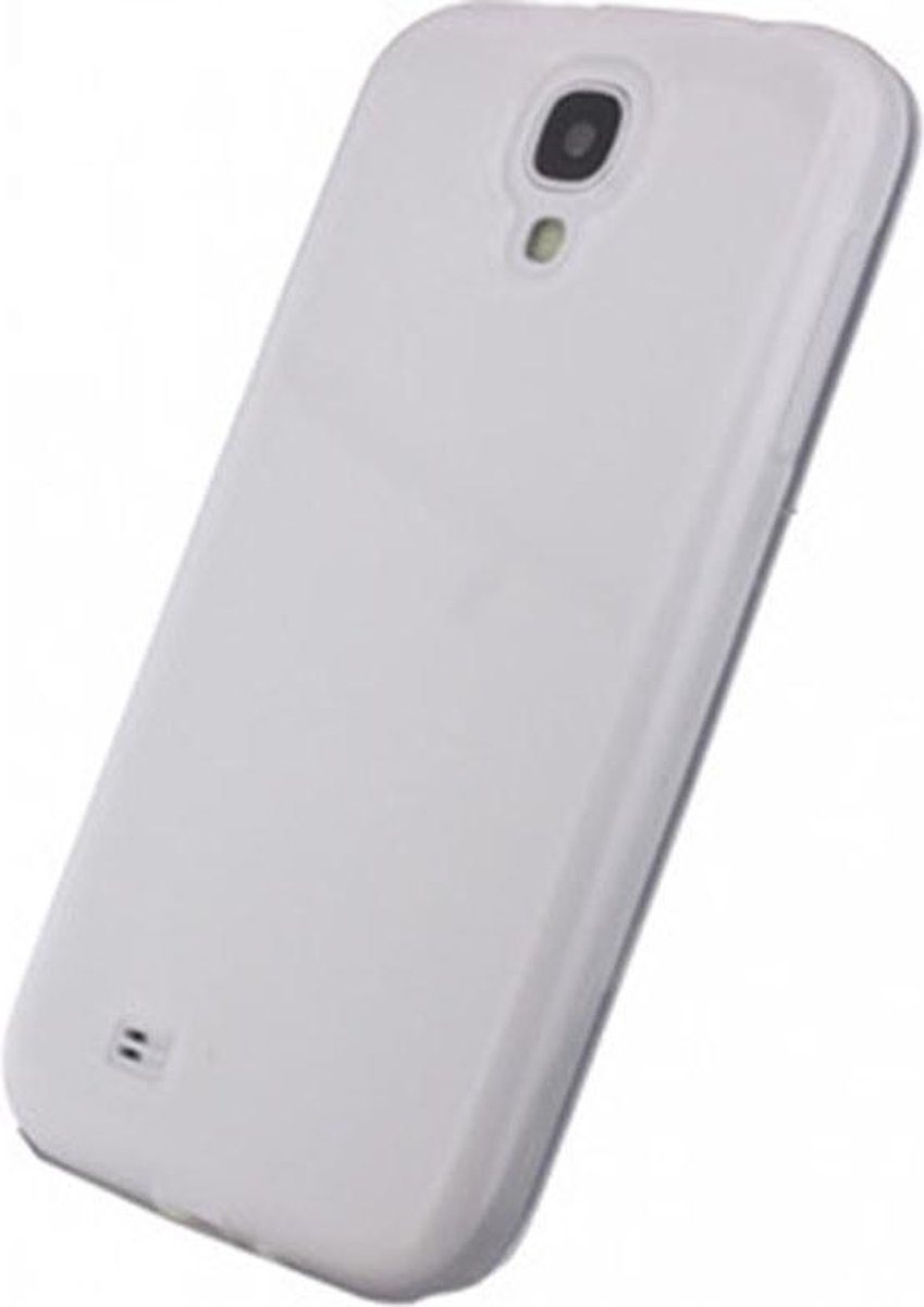 Samsung Galaxy S4 Hoesje - Transparant / Wit - Kunststof