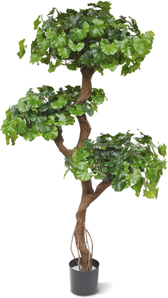 maxifleur Kunstplanten Ginkgo Bonsai kunstboom 150cm Groen