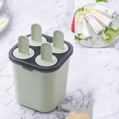 Zomer DIY Creative Popsicle Ice Cream Mold Ice Box (groen)
