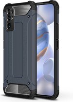 Voor Huawei Honor 30 Magic Armor TPU + PC Combinatie Case (Navy Blue)