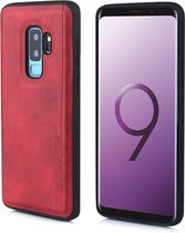 Voor Galaxy S9 + Diaobaolee schokbestendig PU + TPU beschermhoes (rood)