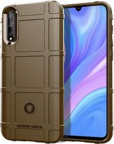 Voor Huawei Honor 20 Lite Volledige dekking schokbestendige TPU Case (bruin)