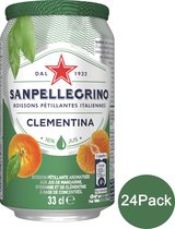 San Pellegrino - Frisdrank - Clementina - Tray 4x(6x33cl) - Blik
