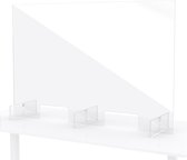 Plexiglas balie- of toonbank scherm (120B x 80H cm)