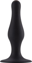 Butt Plug with Suction Cup - Medium - Black - Butt Plugs & Anal Dildos -