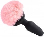 Vibrerende Anaal Plug Met Konijnenstaart - Roze - Sextoys - Anaal Toys