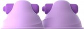 Vibrating Nipple Suck-Hers - Purple - Nipple Vibrators & Stickers -